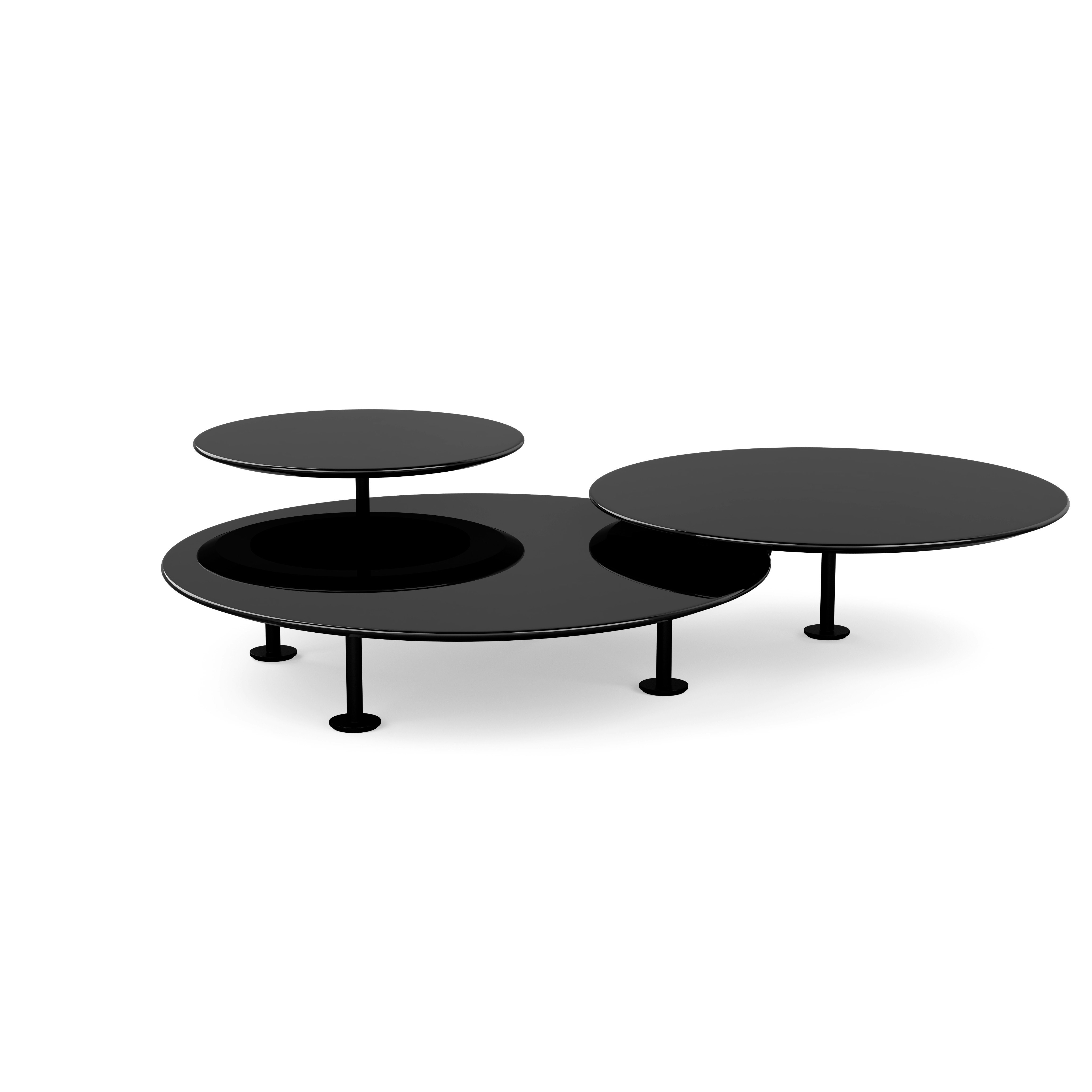 Grasshopper&trade; Triple-Top Coffee Table