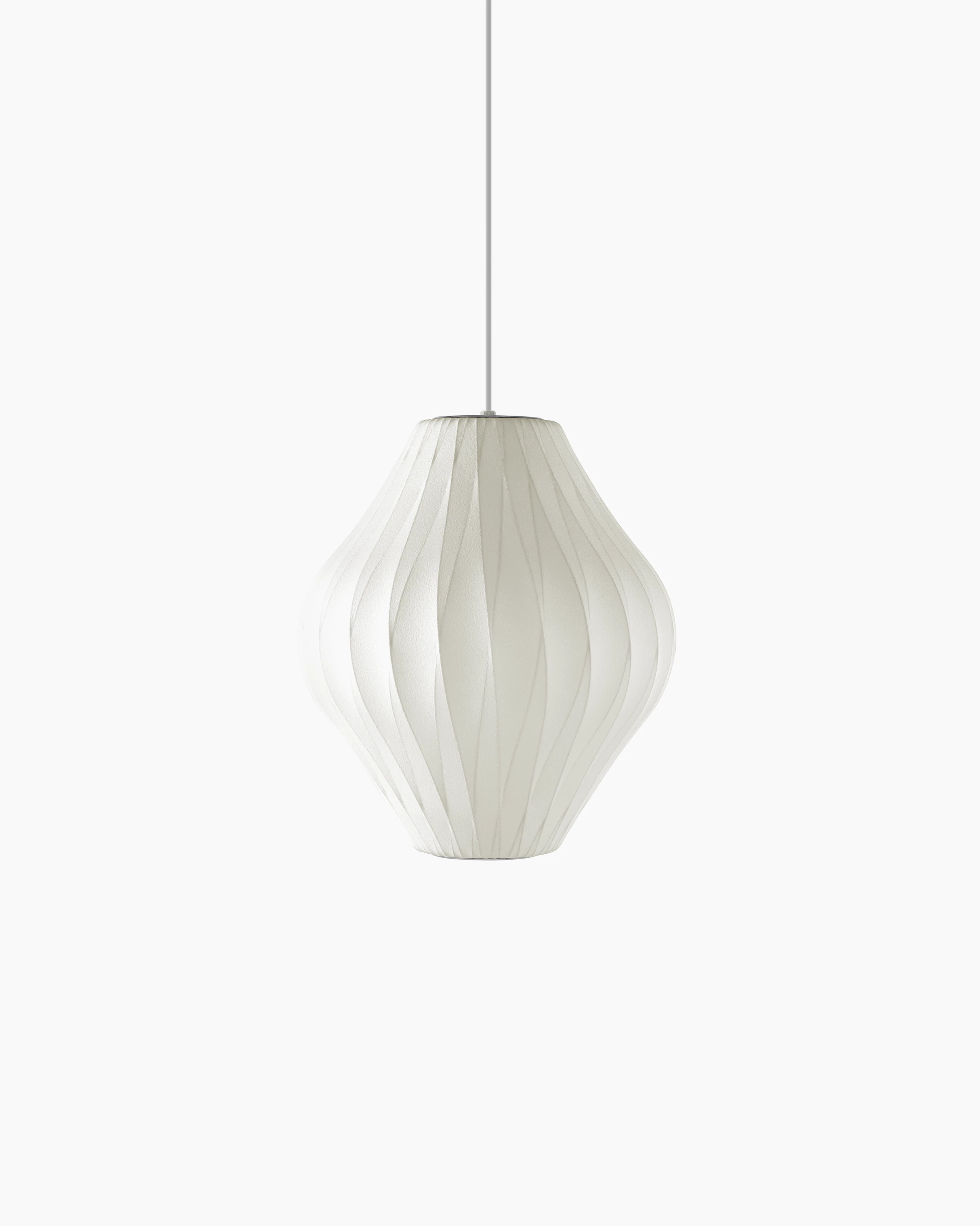 A larger Nelson Pear CrissCross Bubble Pendant.