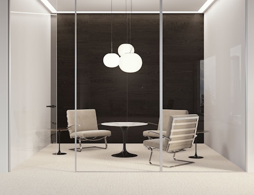 Tugendhat Chair in Private Space Tugendhat Chair Saarinen Lounge Table