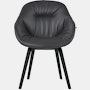 AAC 123 Soft Mono About A Chair Upholstered Armchair Wood Base
