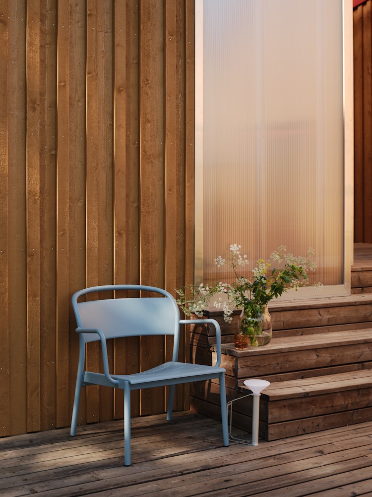Linear Steel Lounge Armchair