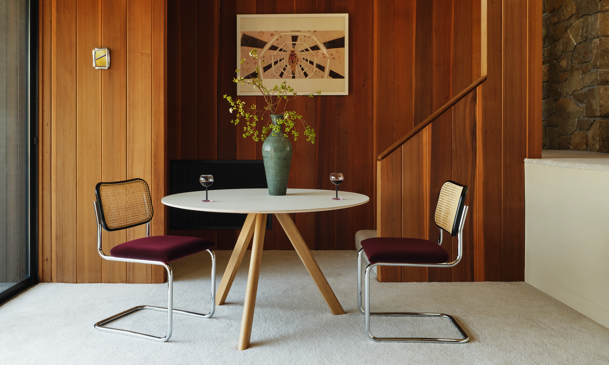 Copenhague 20 Dining Table and Cesca Chair