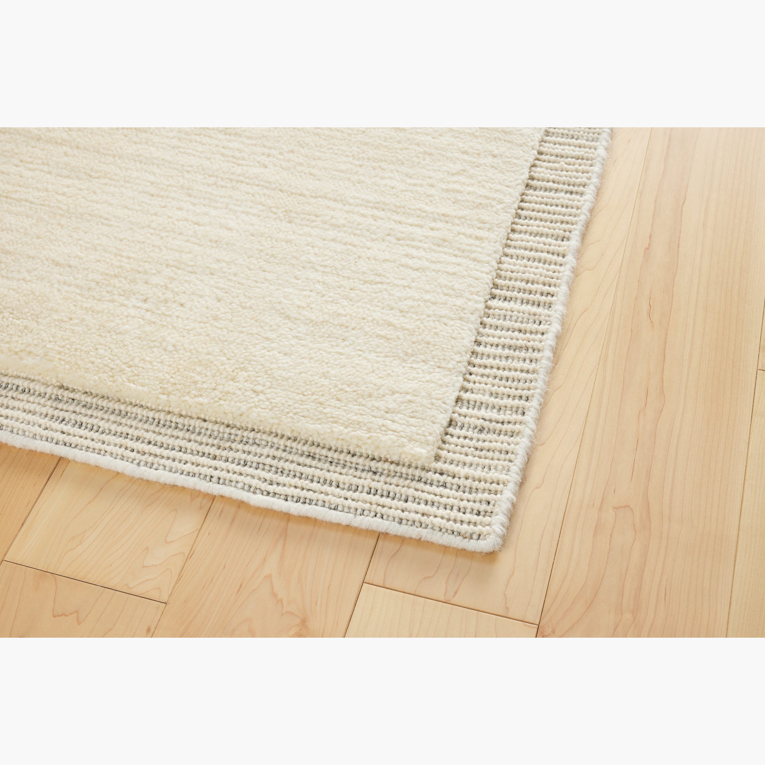 Isla Handloom Wool Rug, Ivory – Design Within Reach