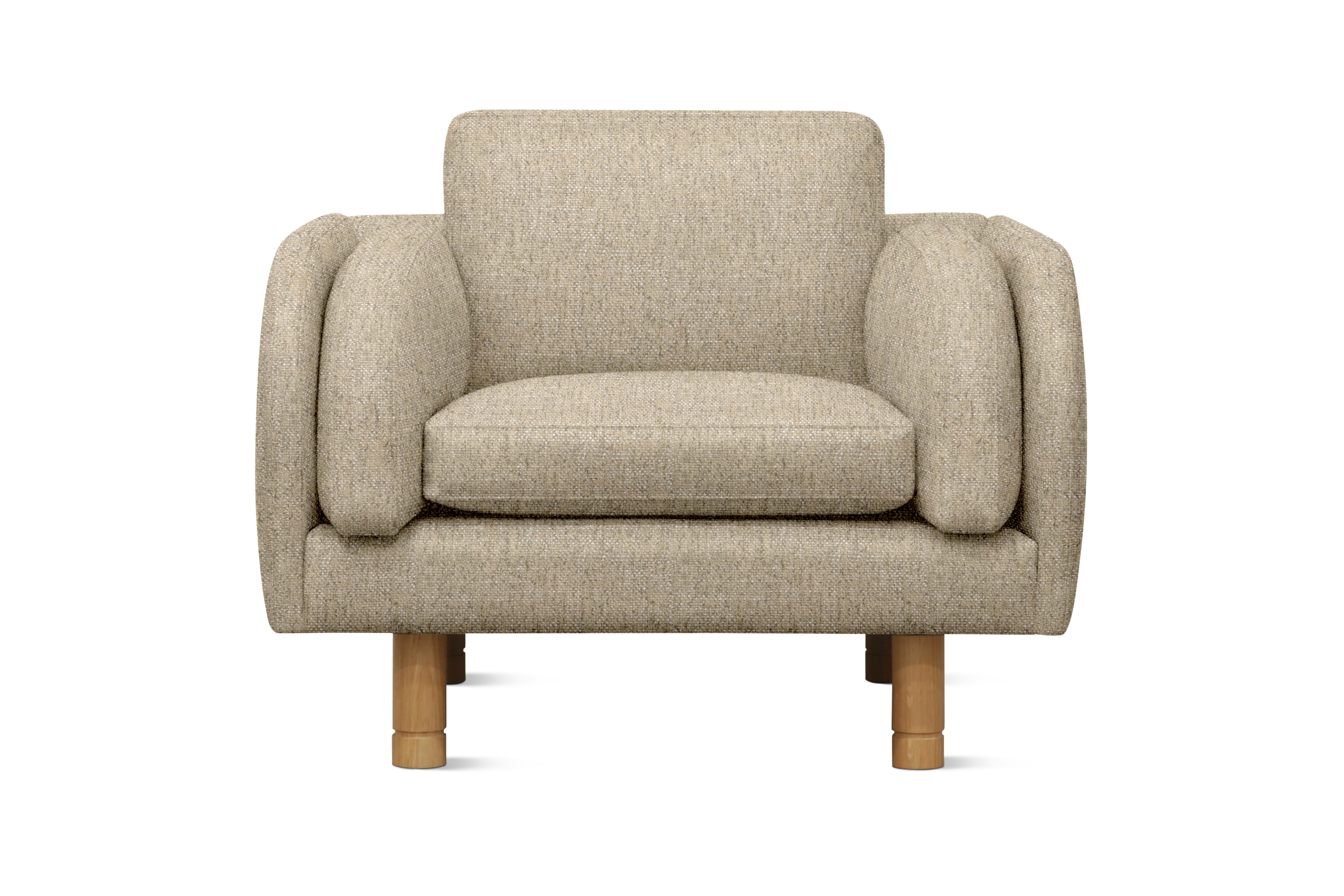 Moreno Lounge Chair - Novato,  Dune,  Oak