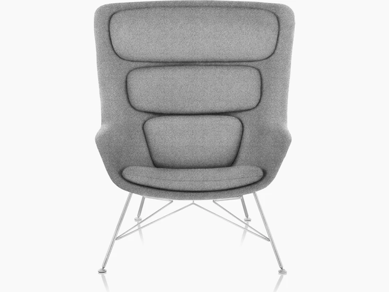 Striad Lounge Chair, Wire Base