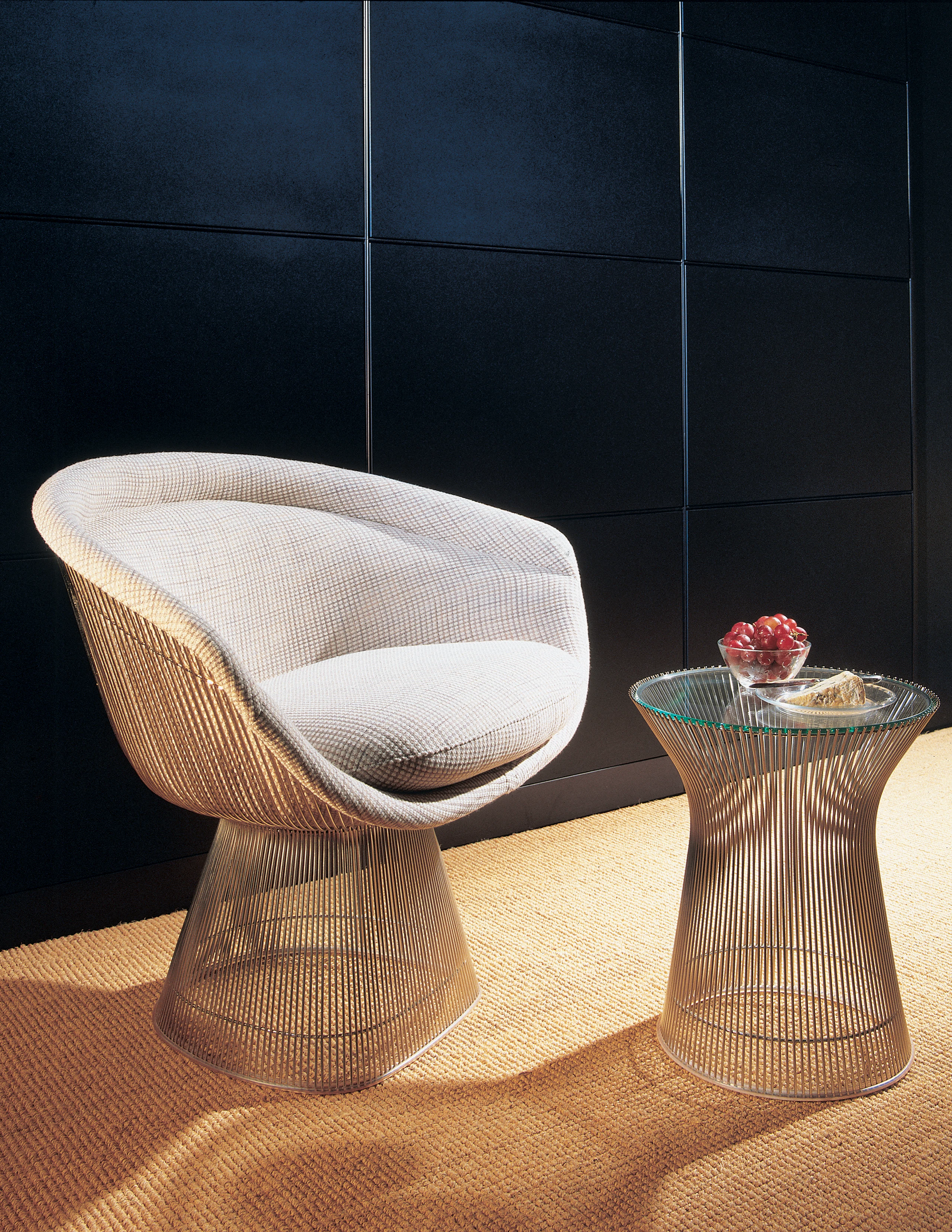 Platner Lounge Chair, Platner Side Table