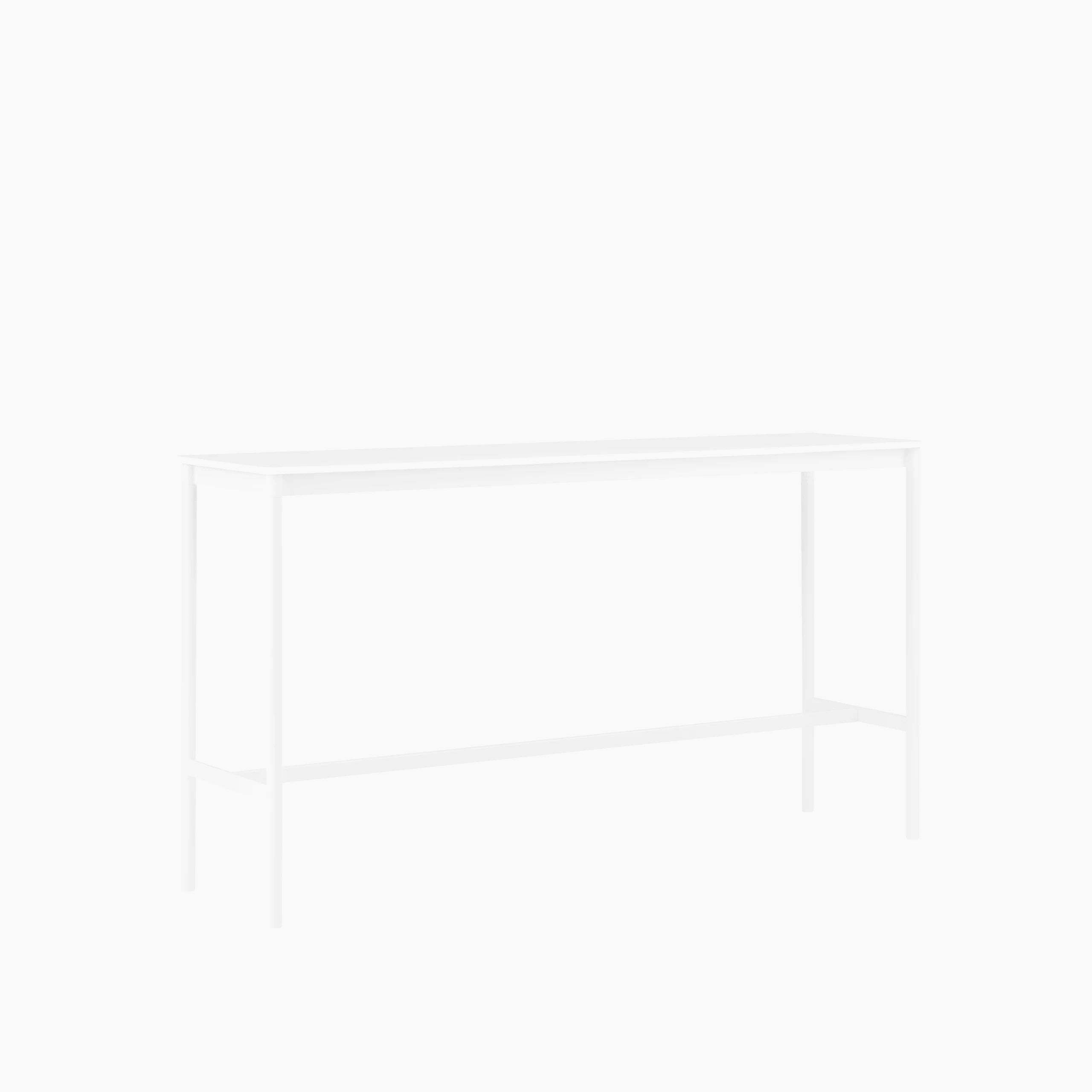 Base high table 50x190 h105 white abs white side