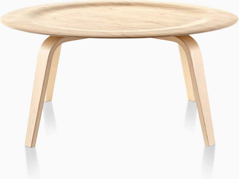Eames Molded Plywood Coffee Table, Wood Base