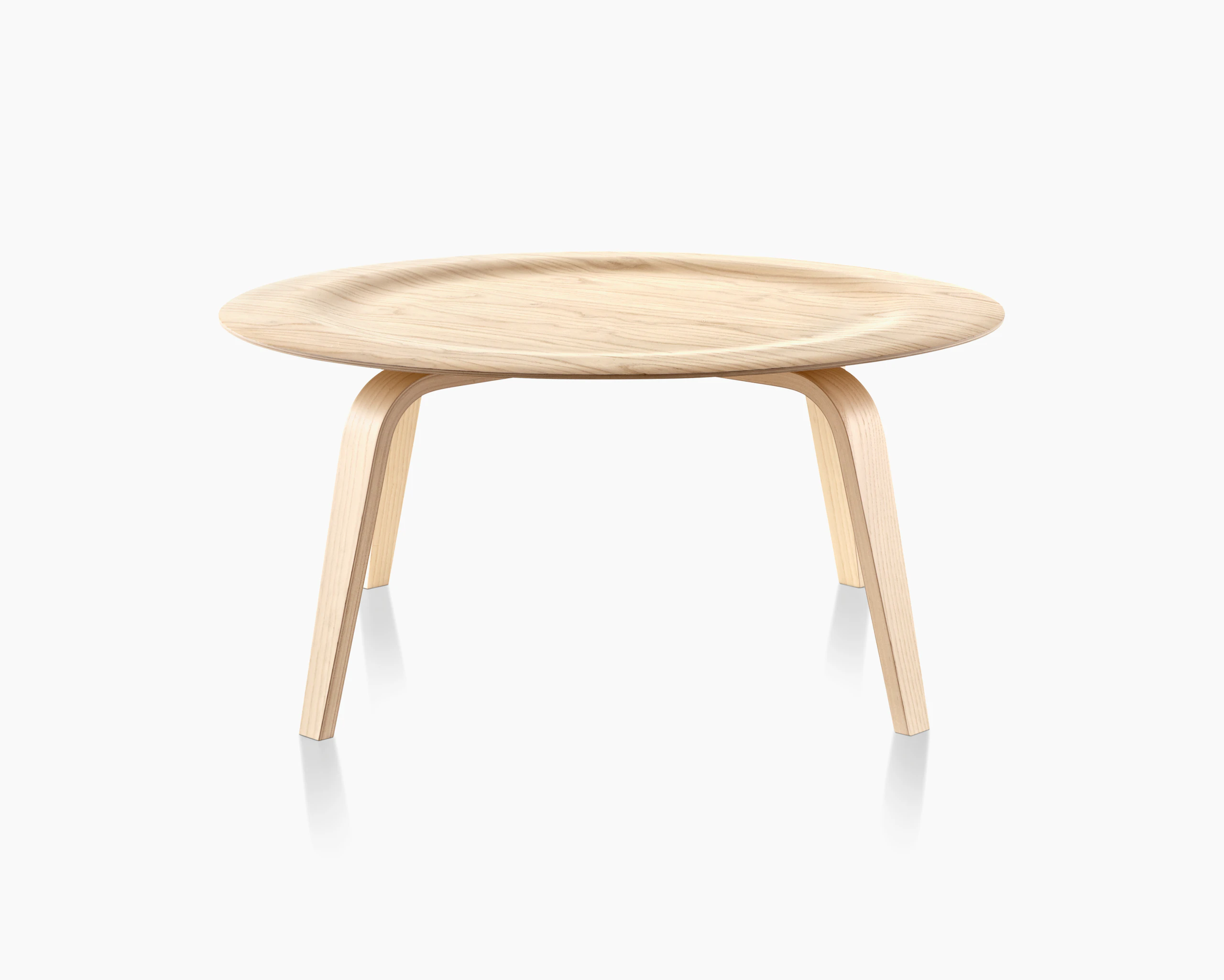 Eames Molded Plywood Coffee Table, Wood Base