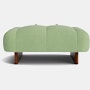 Quilton Lift Ottoman - Beck, Katydid, Lacquered Walnut