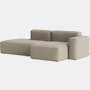 Mags SL Sectional Chaise - Right, Pecora, Cream