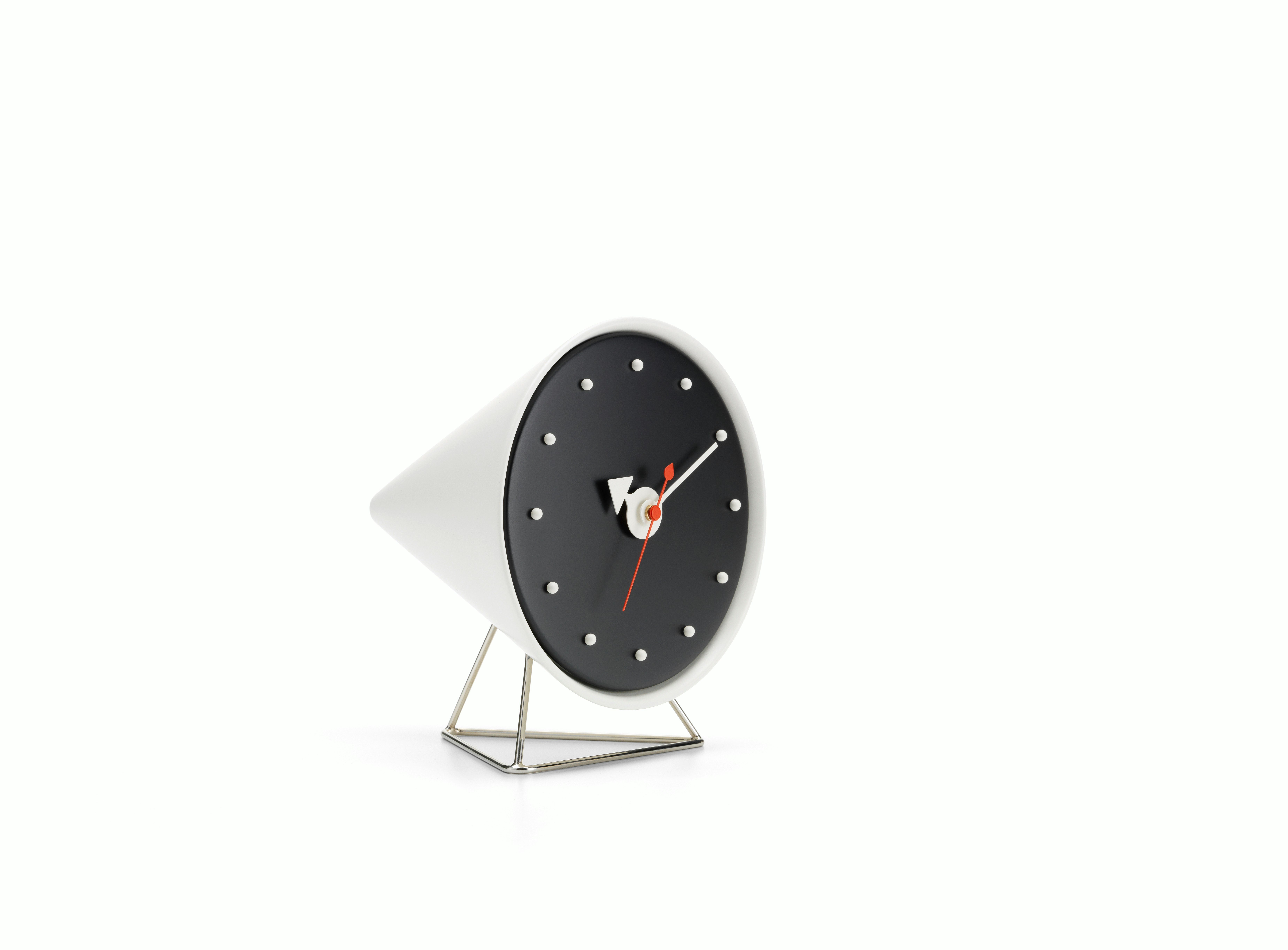 Cone Clock - White