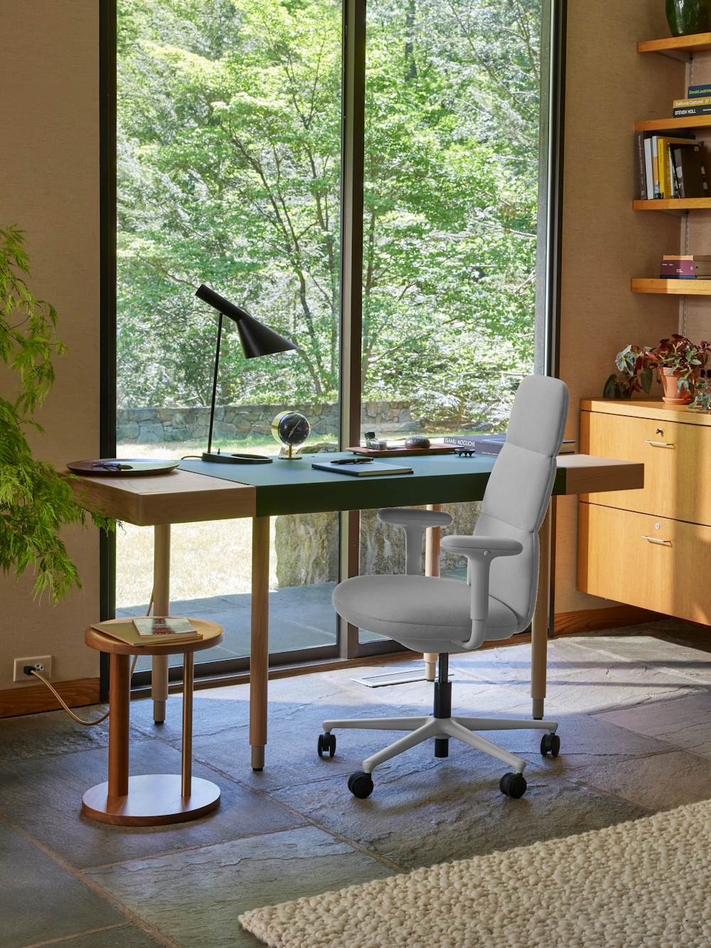 Leatherwrap Desk and Asari Chair