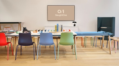 A colorful arrangement of furniture by NaughtOne