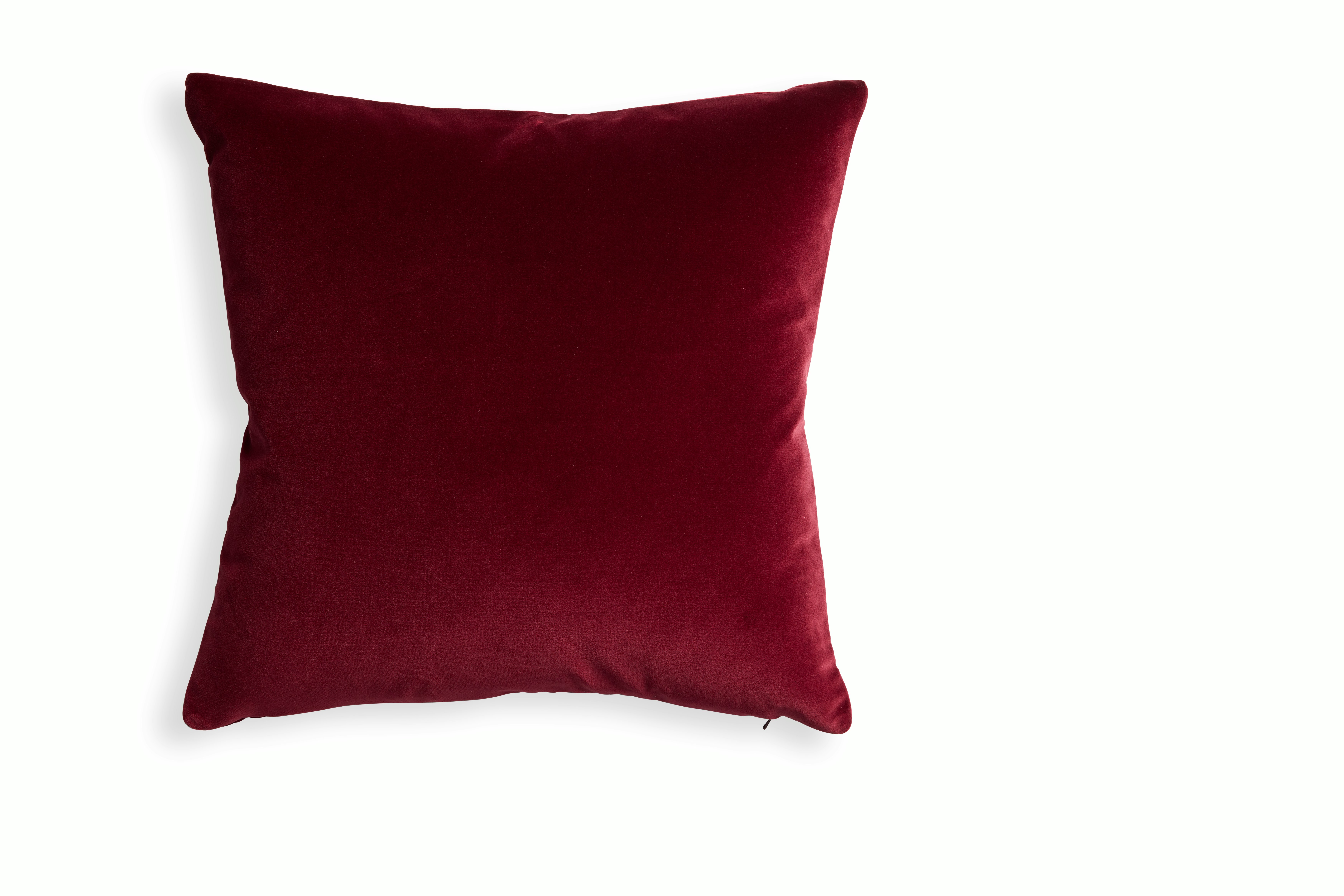 Cotton Velvet Pillow - Berry