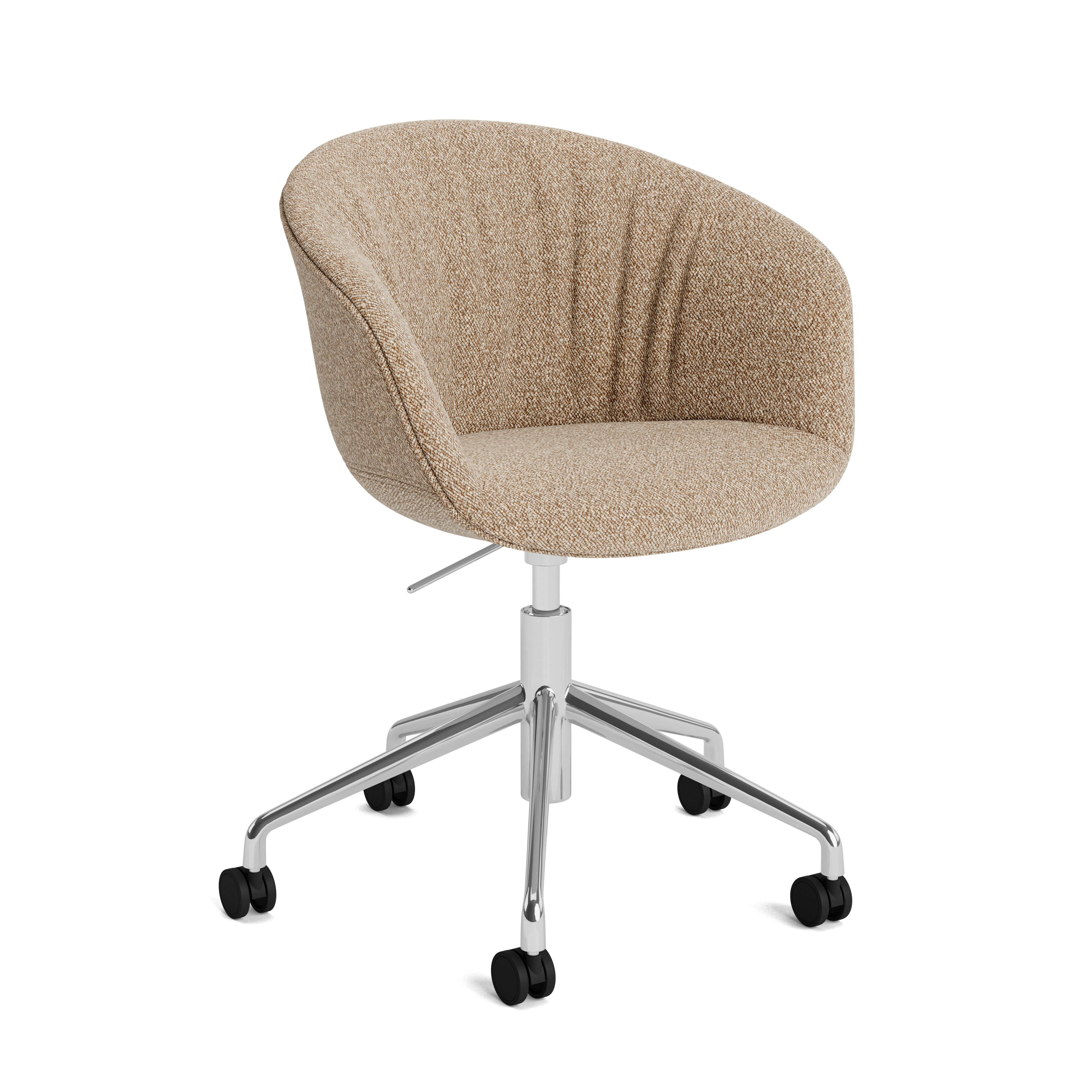 AAC 53 Soft Uph Task Armchair - Flamiber, J7 Carne - Polished Aluminum