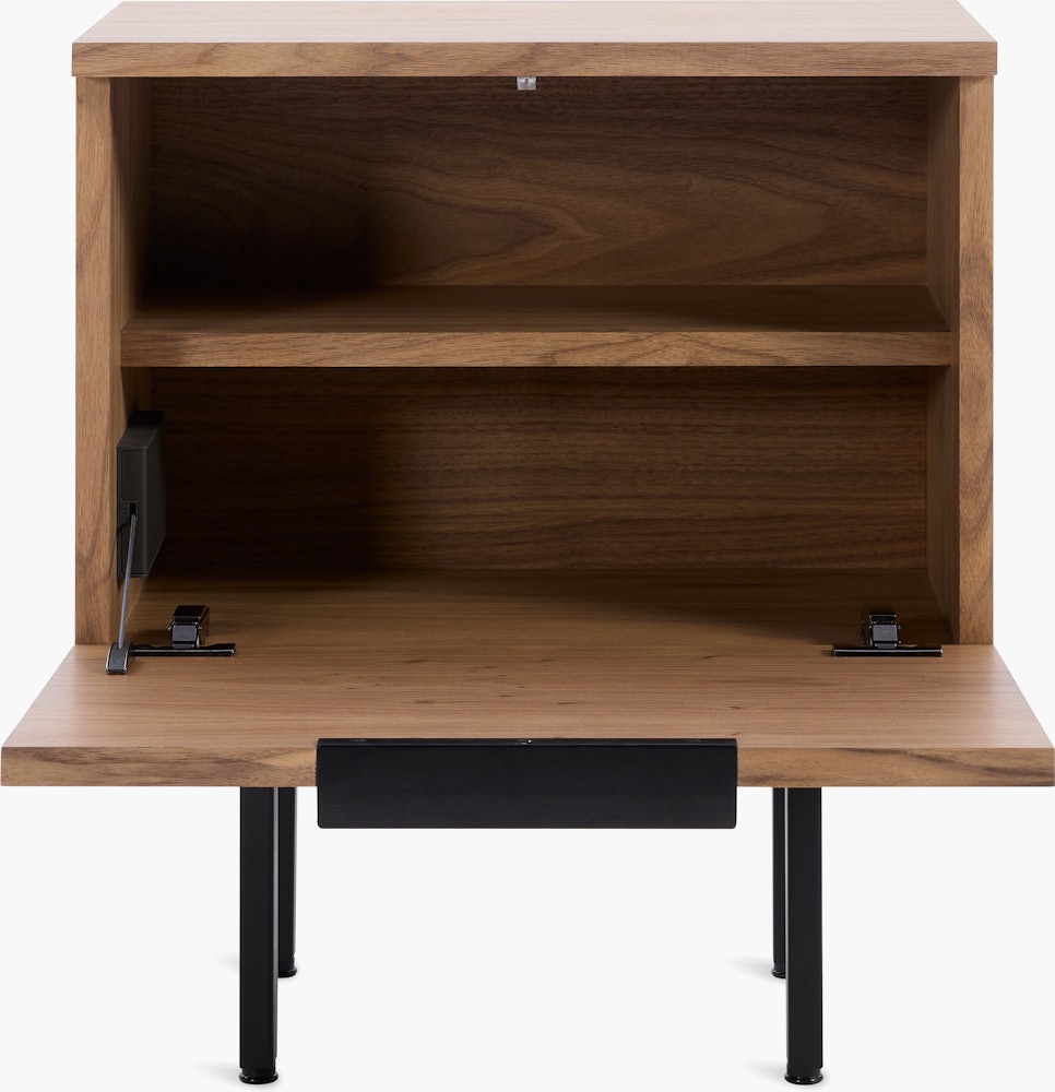 Elemental Bedside Table - walnut