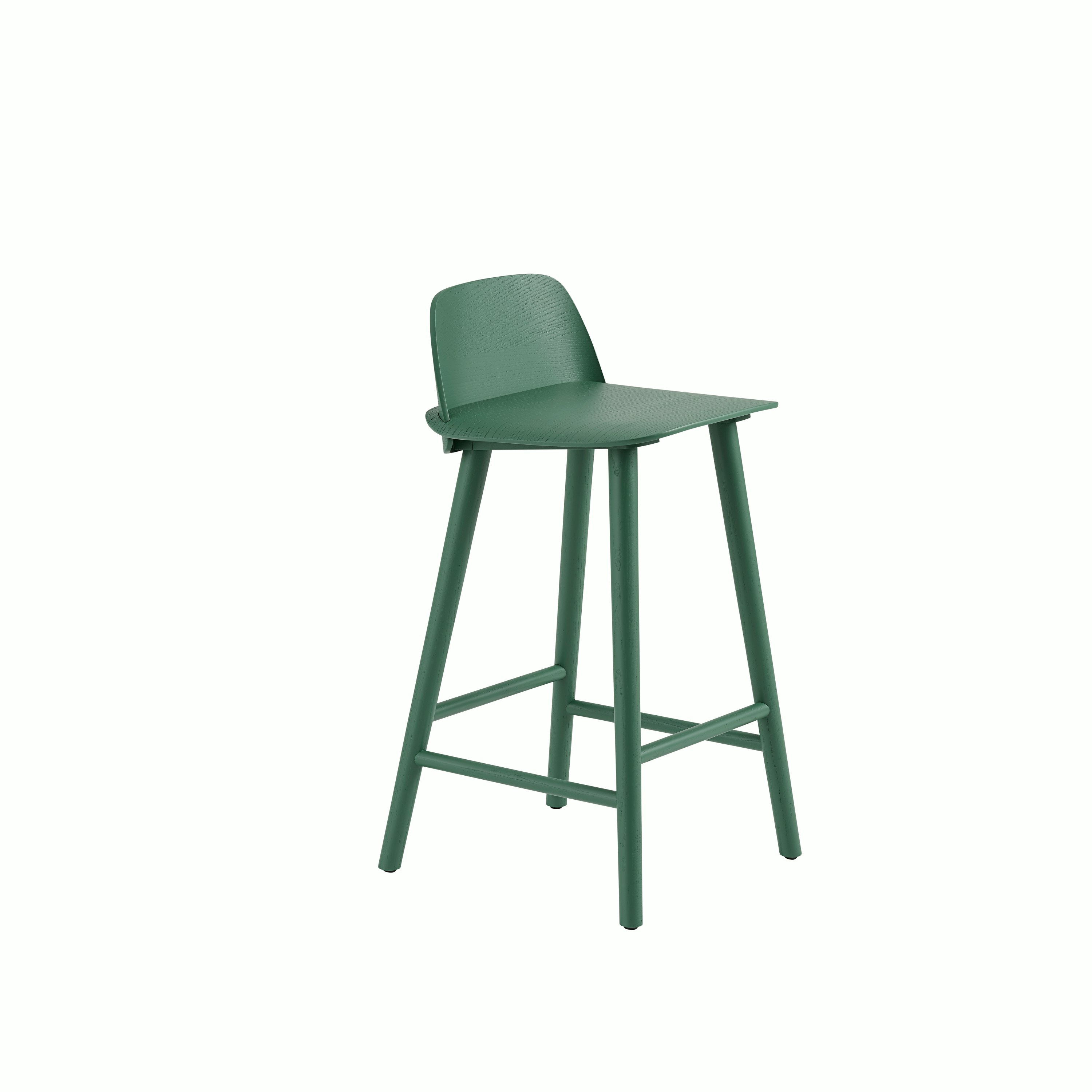 Nerd bar stool h65cm green Muuto 5000x5000 hi res