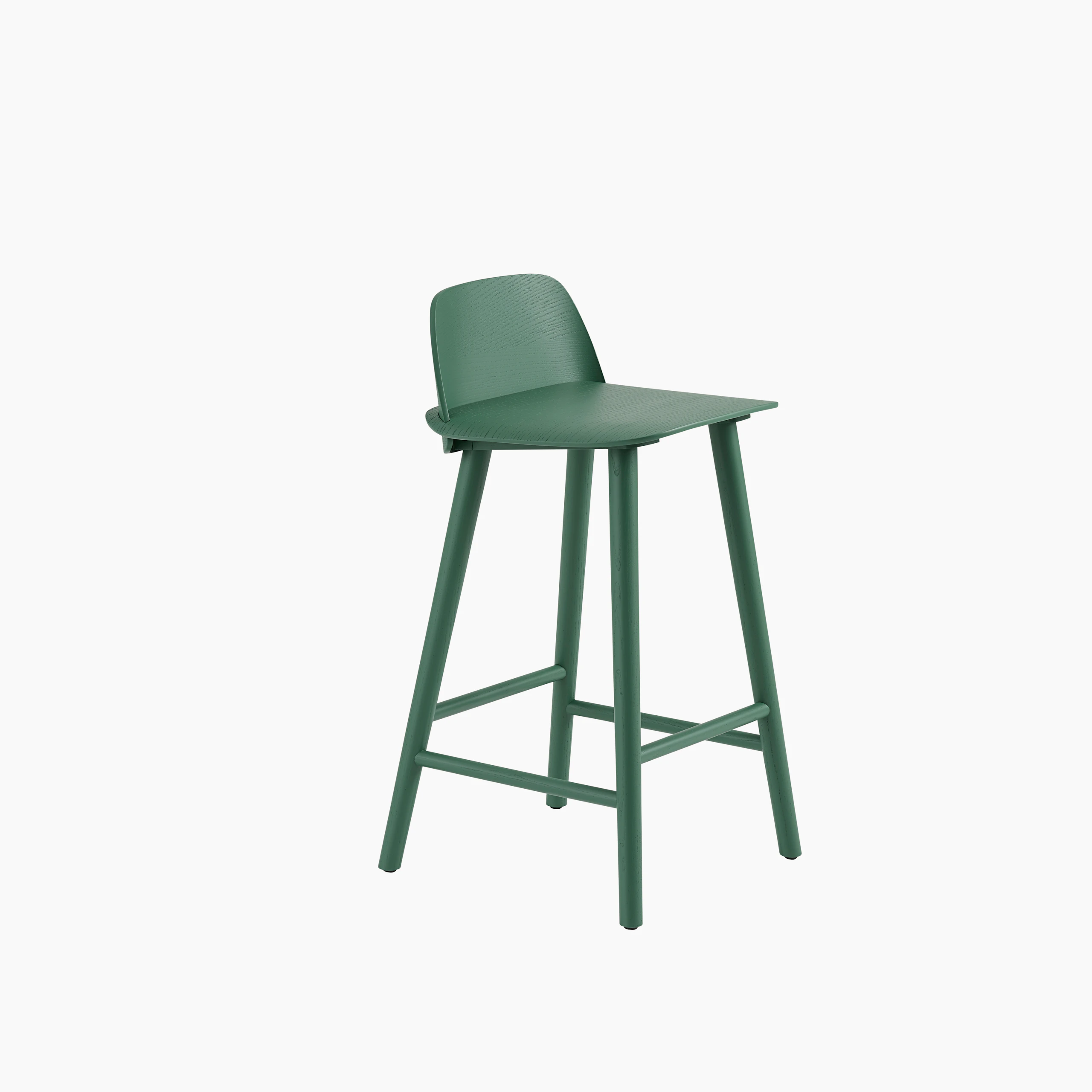 Nerd bar stool h65cm green Muuto 5000x5000 hi res