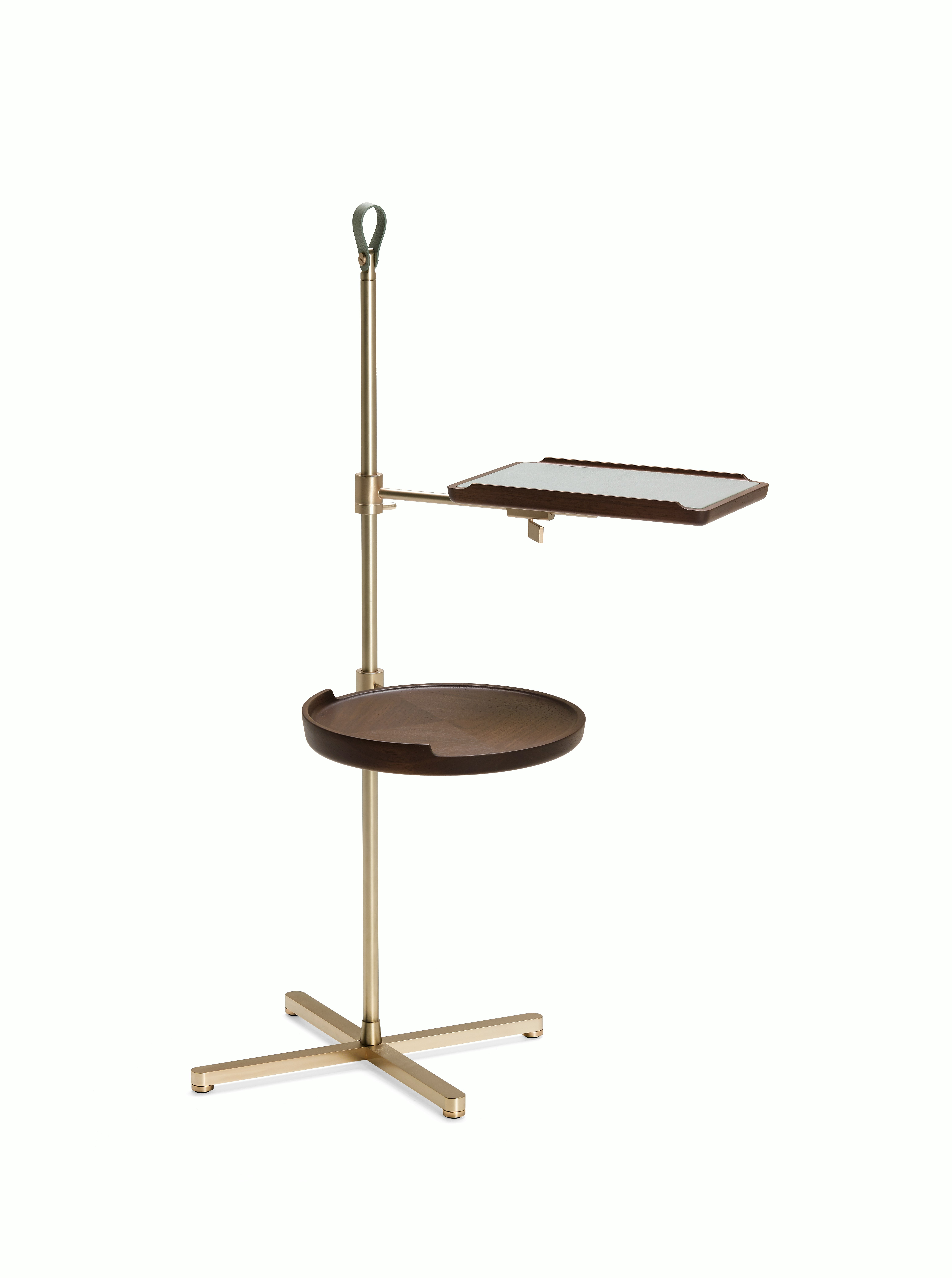 Galimede Library Stand in Walnut