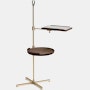 Galimede Library Stand in Walnut