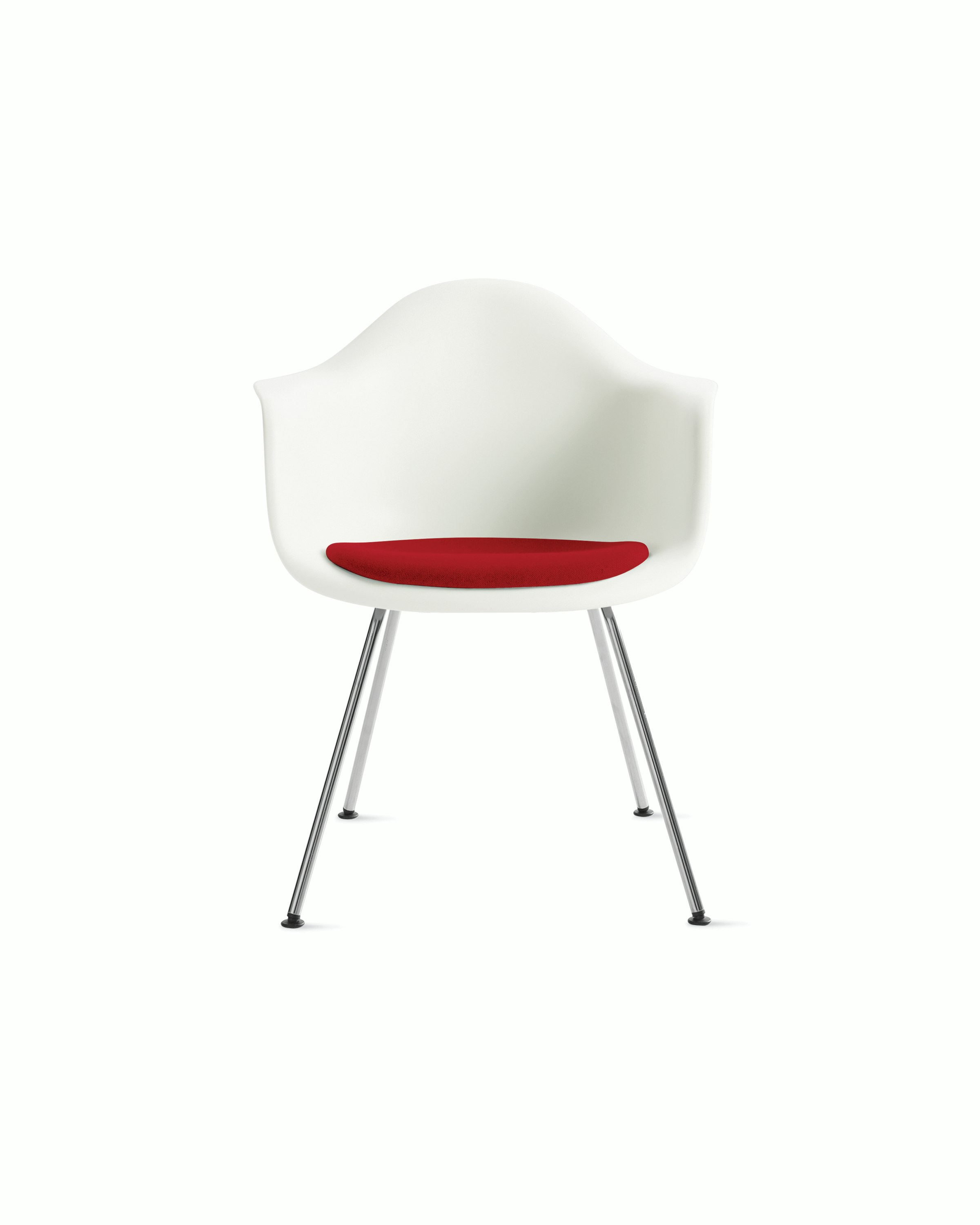 Eames Molded Plastic Armchair with Seat Pad