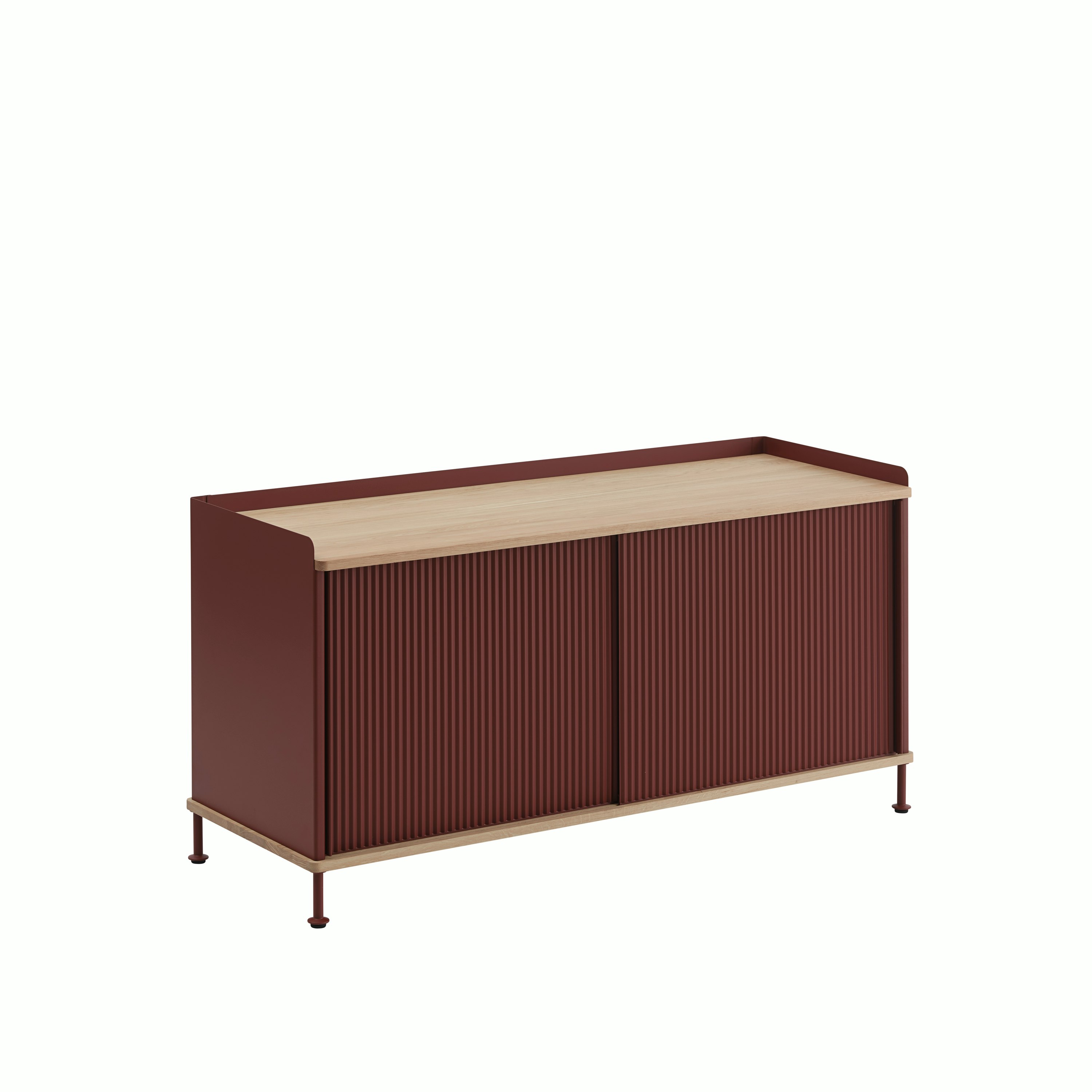 Enfold sideboard 124x45 h63 oak deep red side