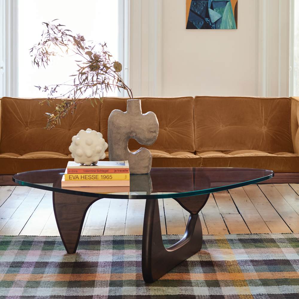 NelsoCube Sofa, Nelson Cube Armchair and Noguchi Table