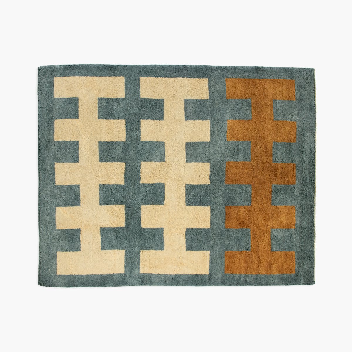 Fences Wool Moroccan Rug Fences Wool Moroccan Rug, Nightfall