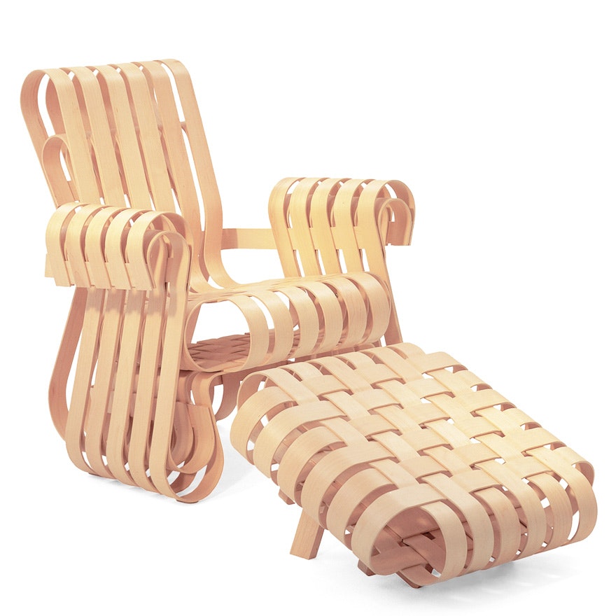 Gehry Power Play Chair and Ottoman