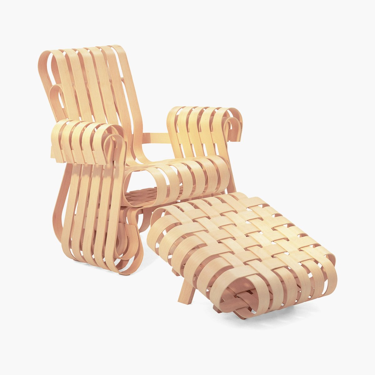 Gehry Power Play Chair and Ottoman Gehry Power Play Chair and Ottoman