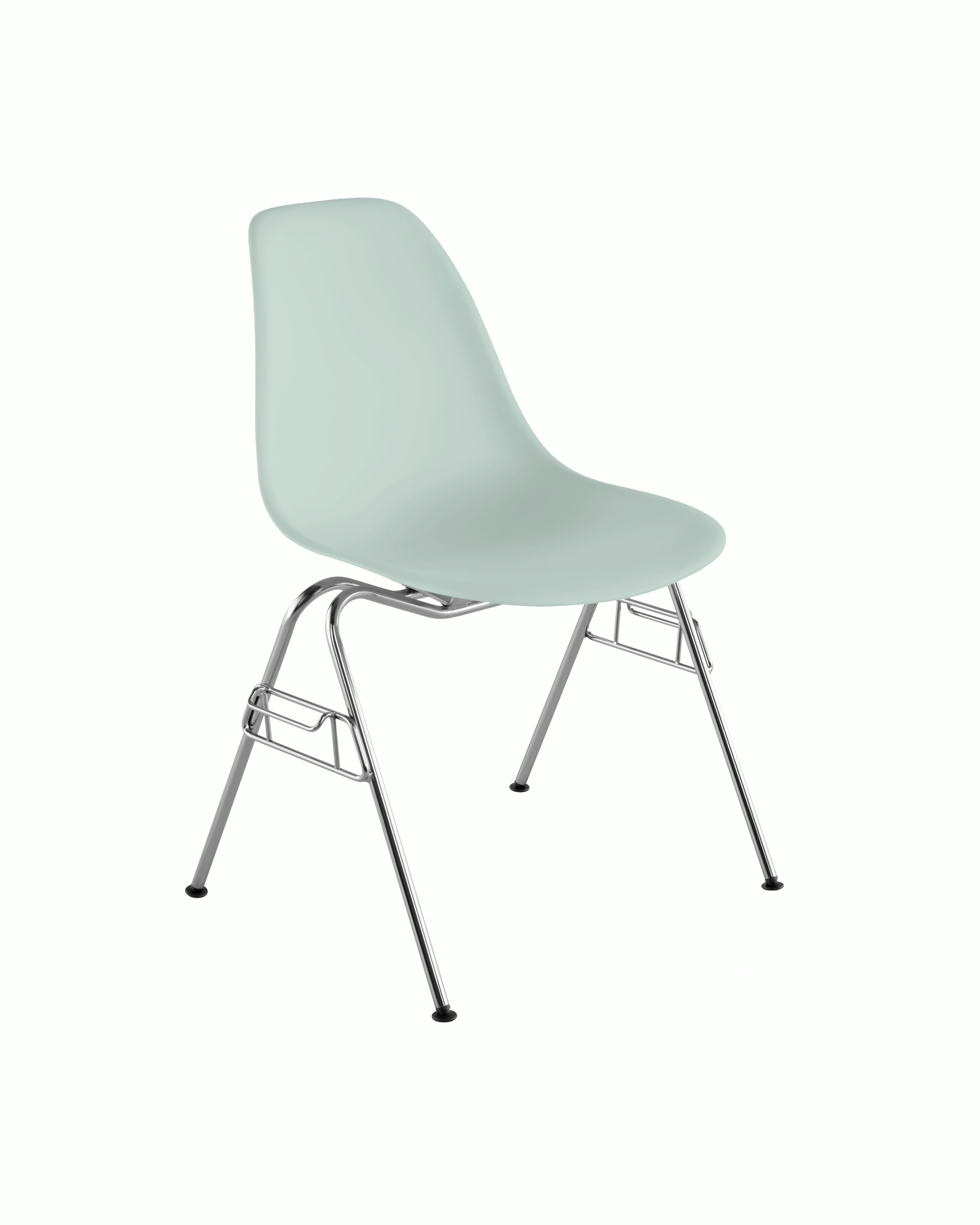 Eames Molded Plastic Side Chair, Stacking Base – Design Within Reach