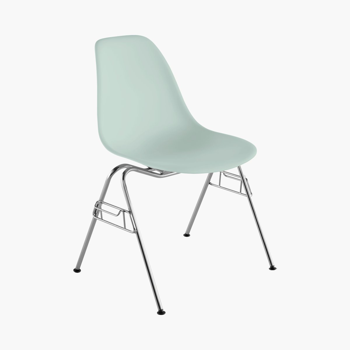 Eames Molded Plastic Side Chair, Stacking Base  Eames Molded Plastic Side Chair, Stacking Base