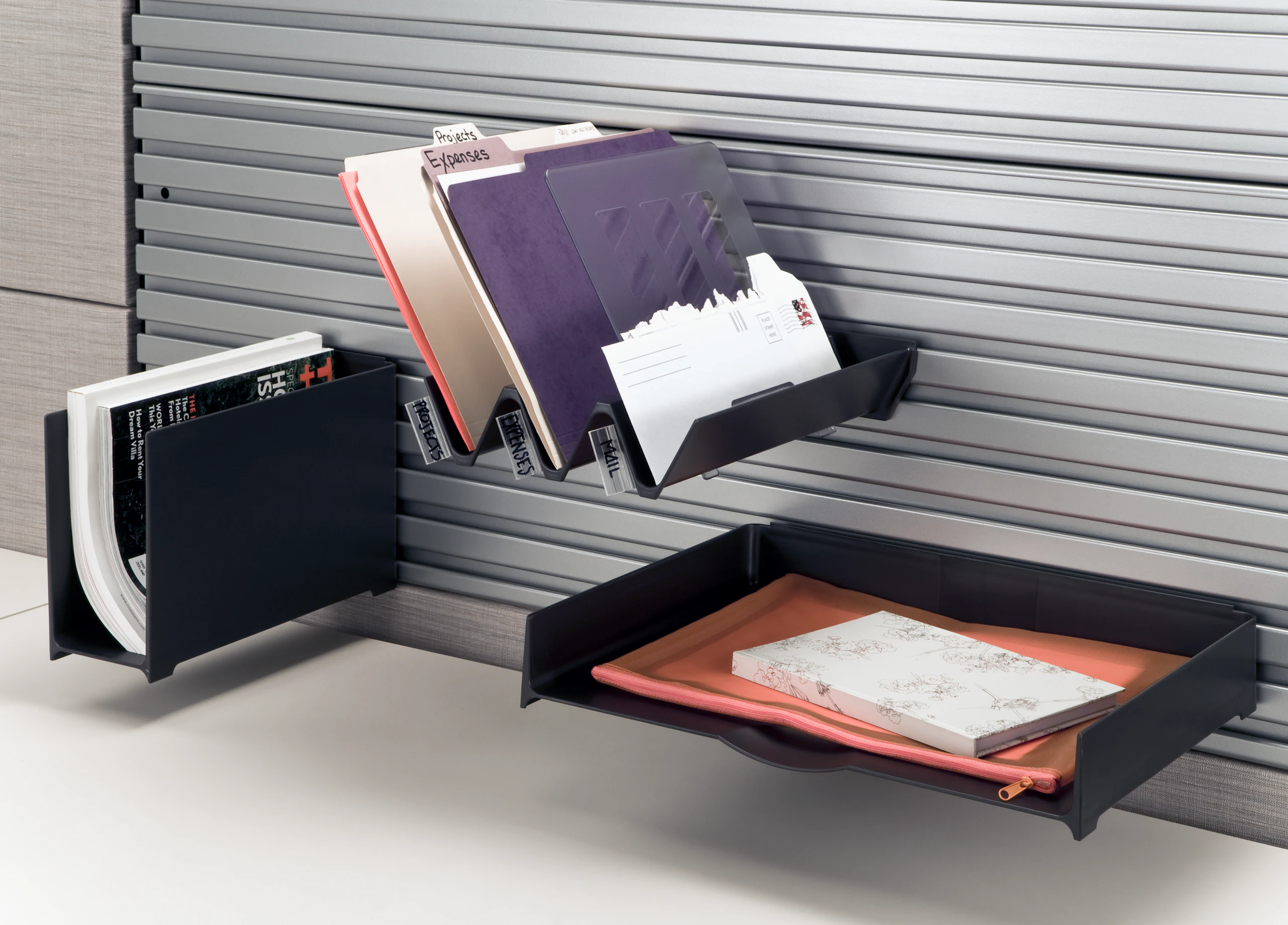 Diagonal Tray, Vertical Tray, and Paper Tray