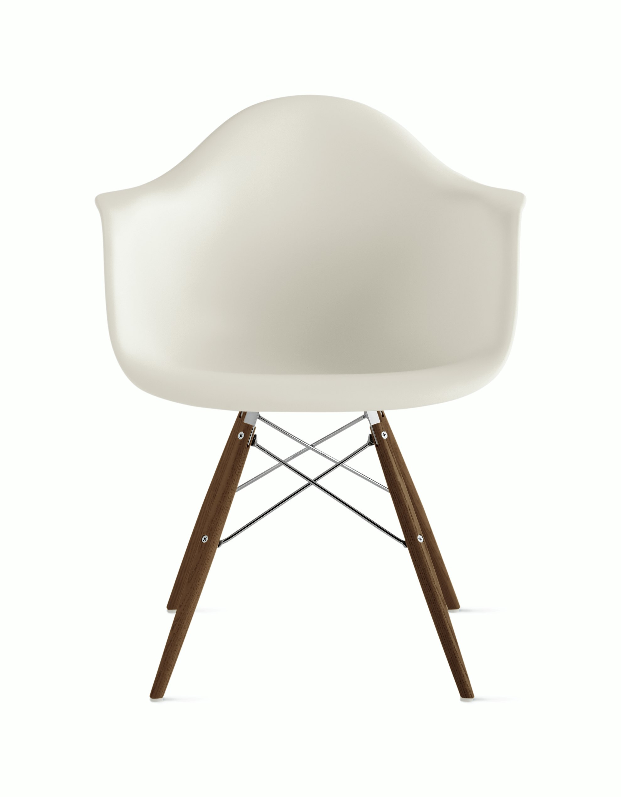 Eames Molded Plastic Dowel-Leg Armchair (DAW)