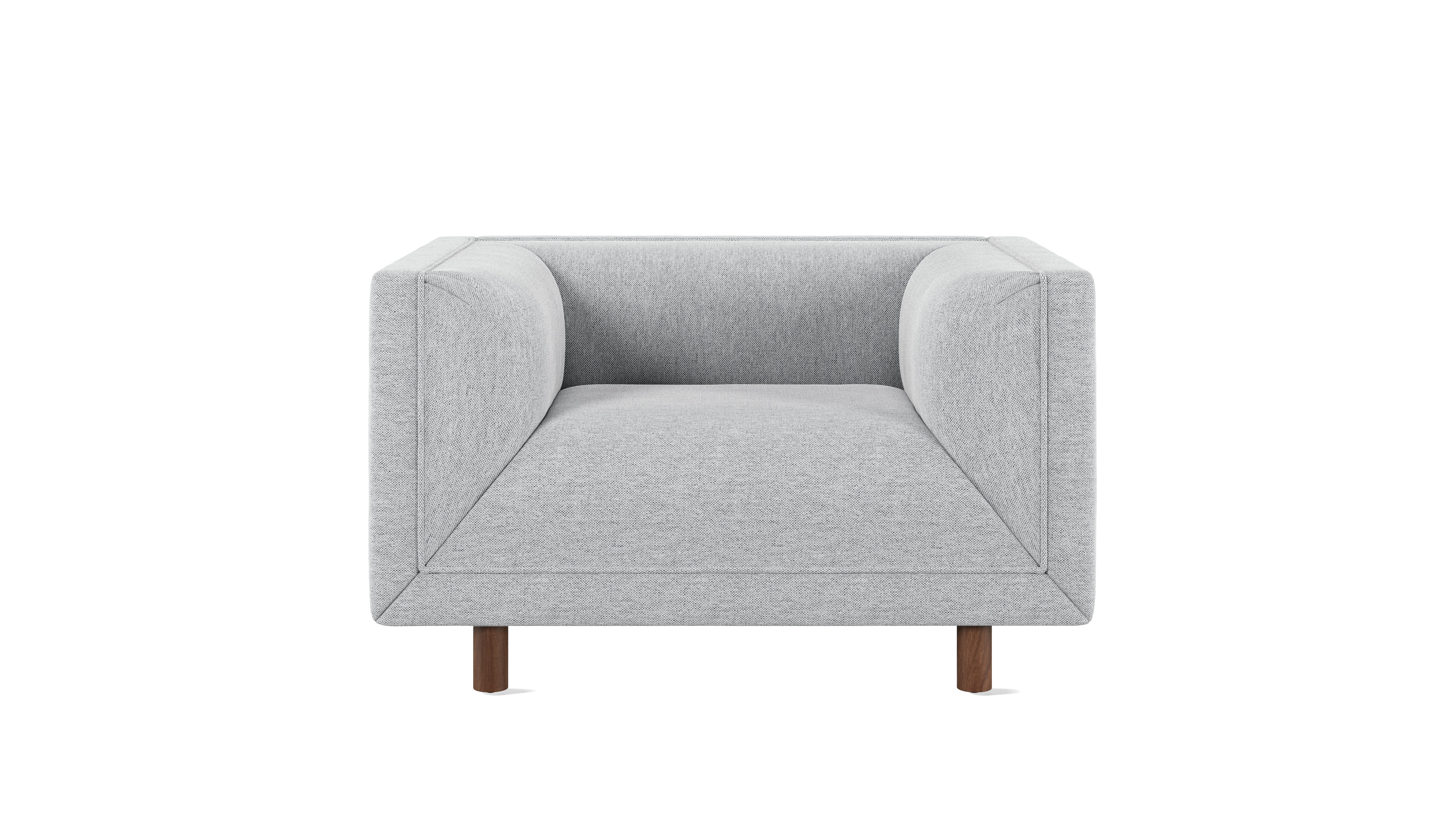 Rolled Arm Club Chair - Mode Intaglio,  Walnut