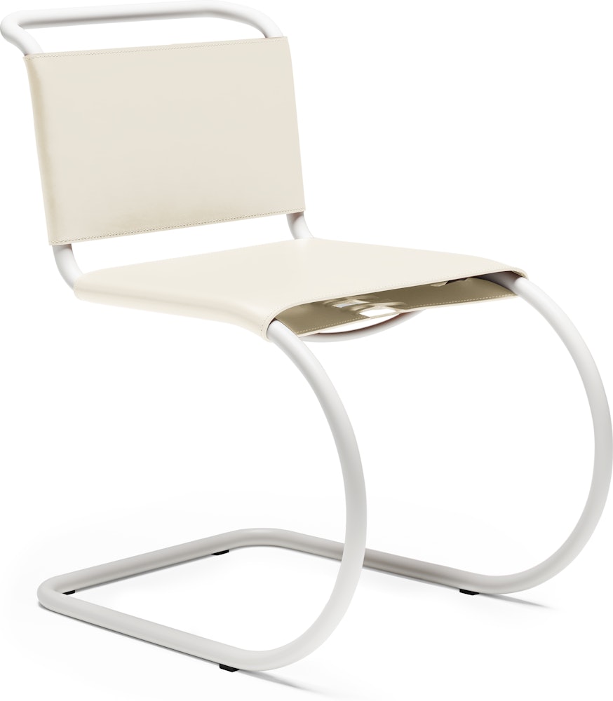 MR Side Chair - Cowhide, White / Beige, White