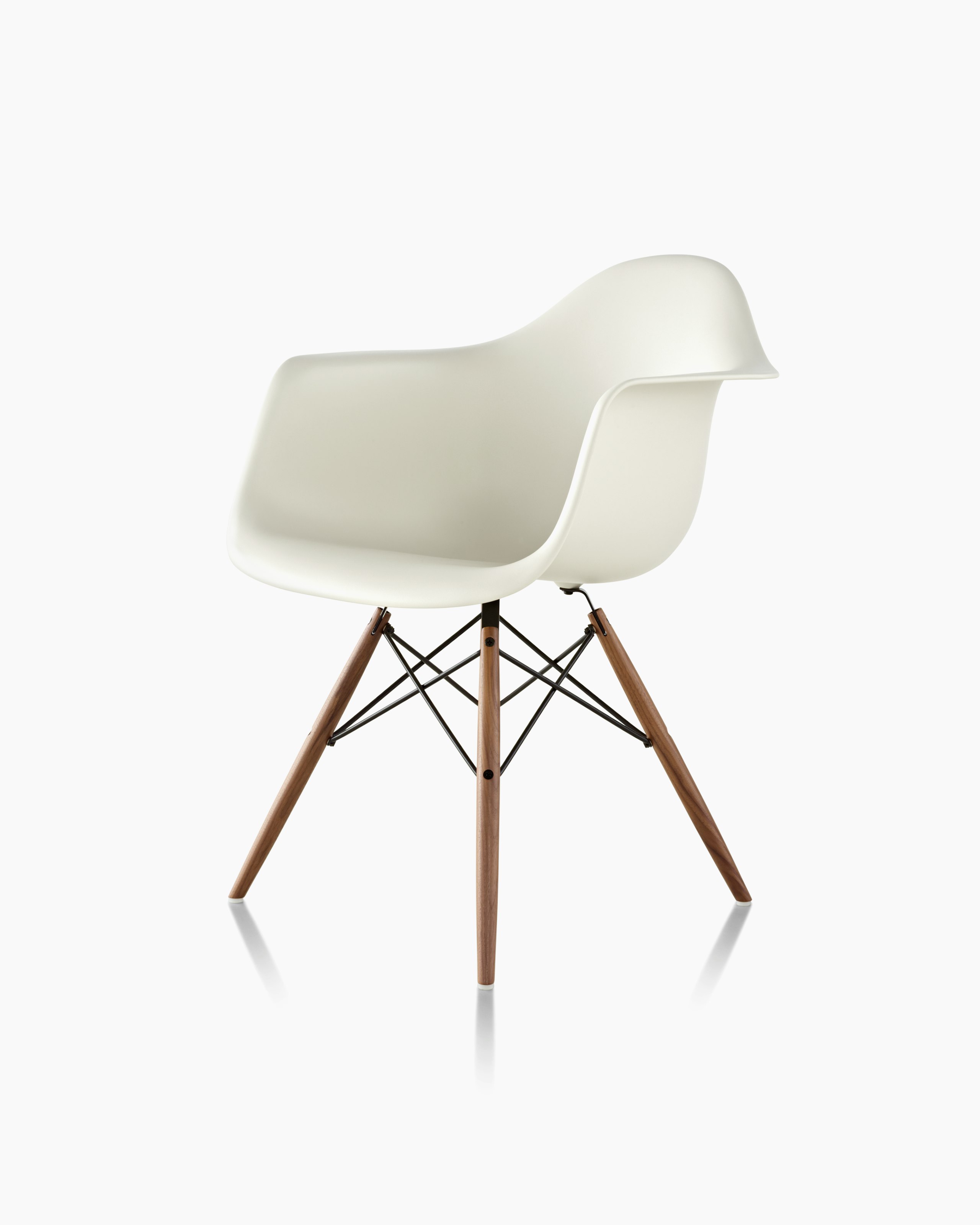Eames Molded Plastic Armchair, Dowel Base