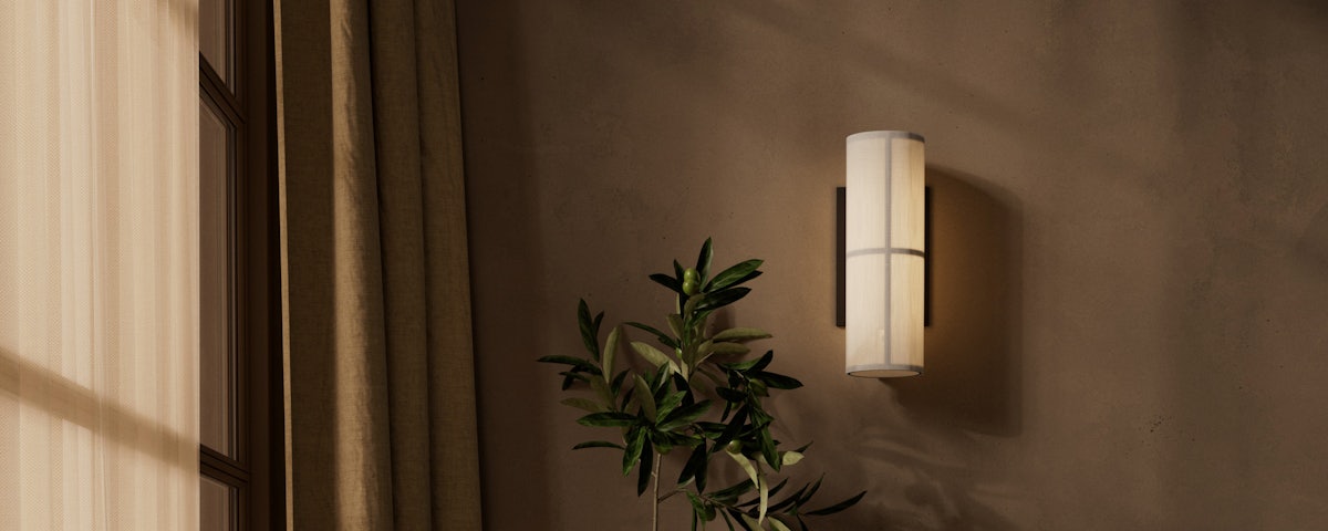 Hashira Wall Lamp in a bedroom setting