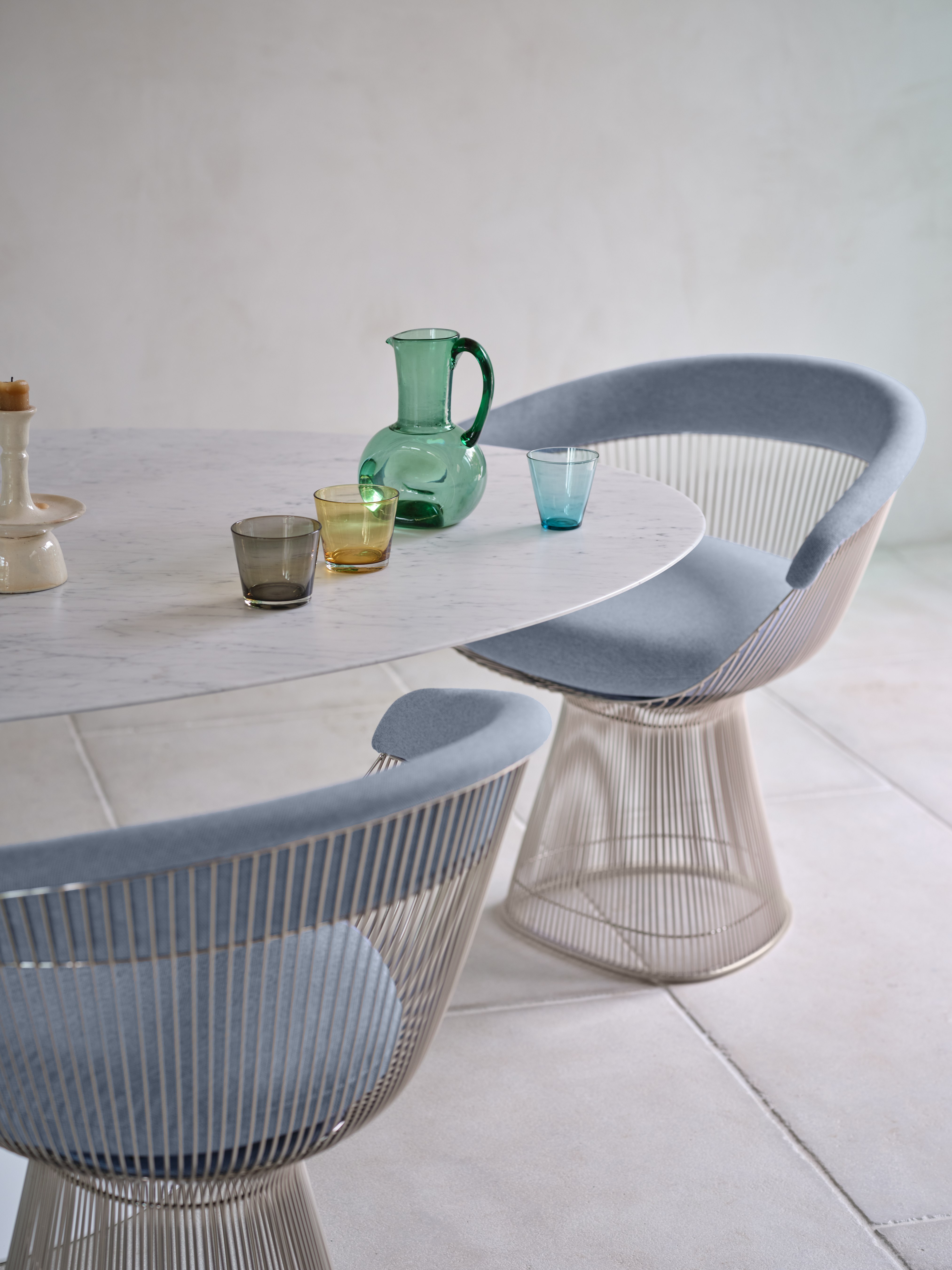 Platner Armchair and Saarinen Dining Table