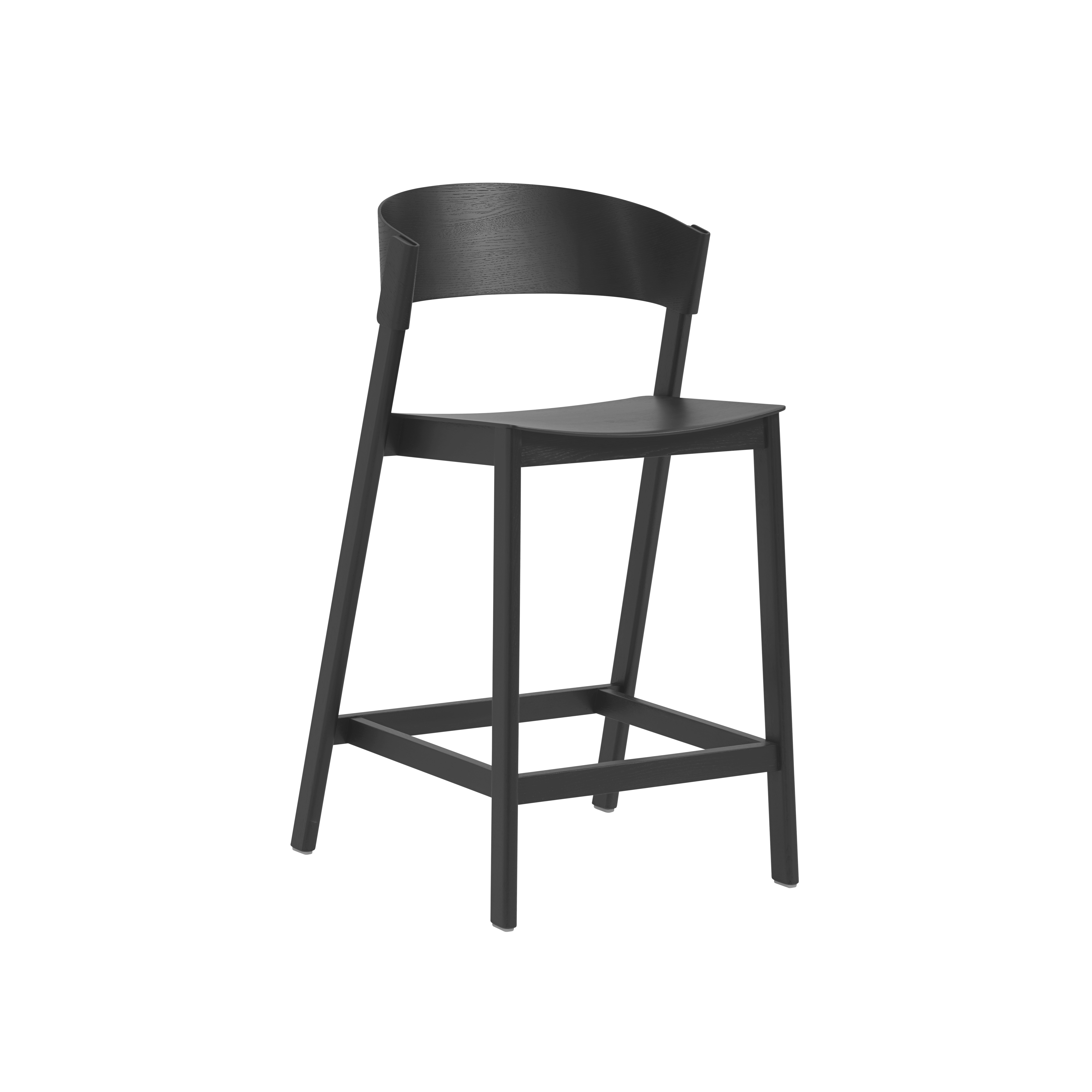 Cover Stool - Counter Height,  Black Stained Oak,  None,  Black Stained Oak