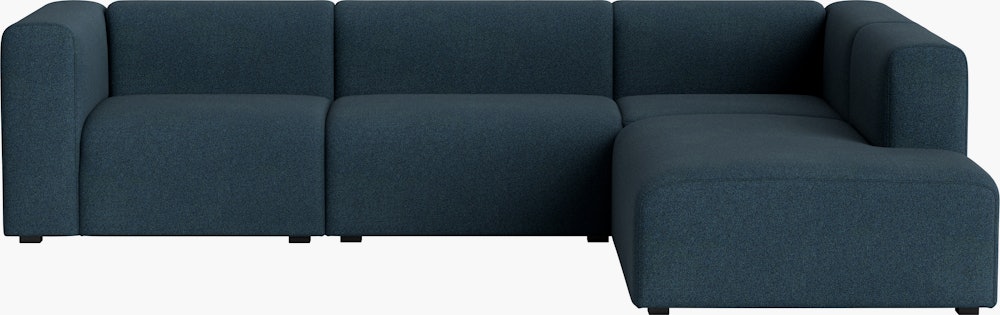 Mags L-Shaped Sectional - Right, Pecora, Blue
