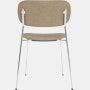 Co Chair in Moss Boucle and Chrome
