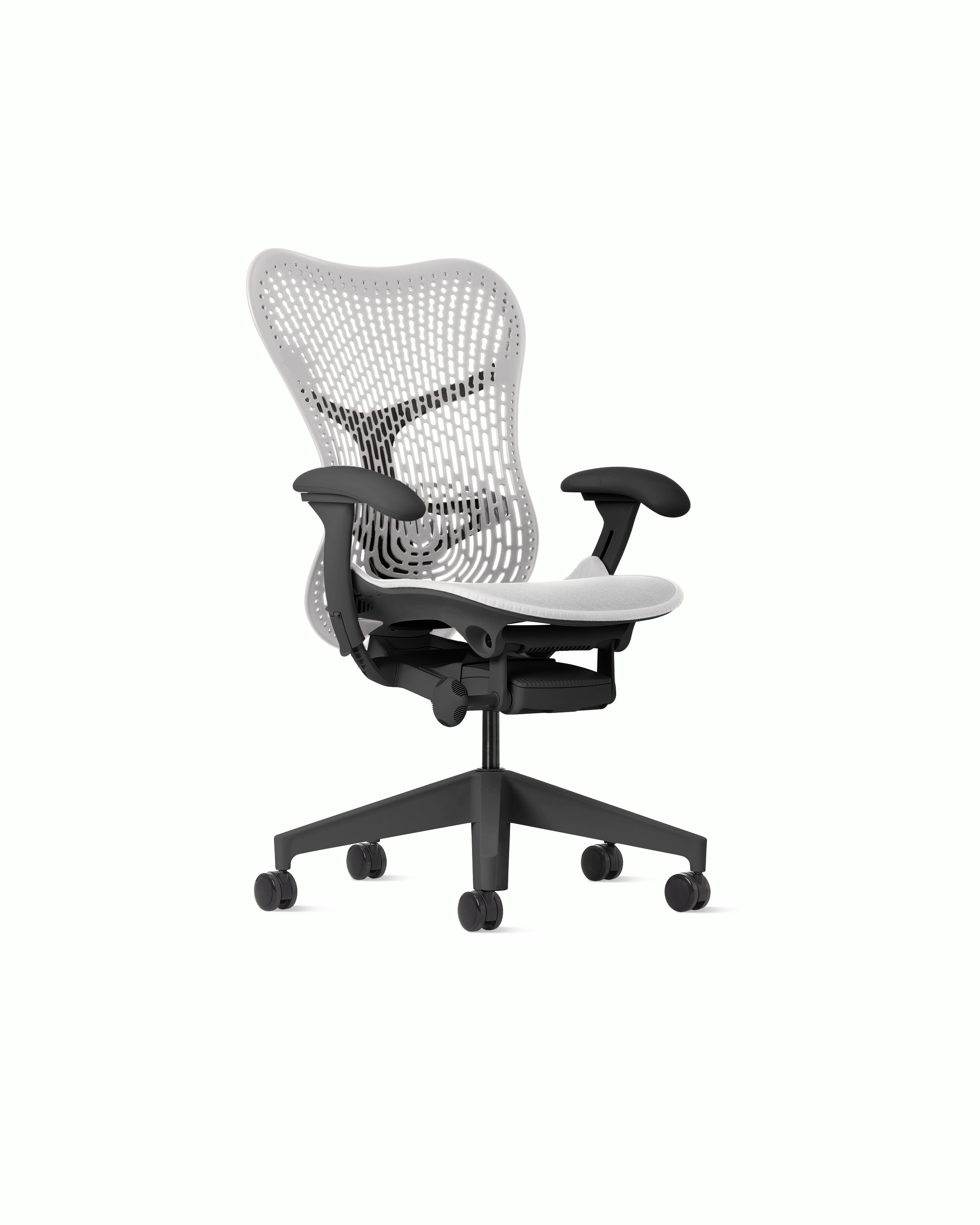 Mirra 2 Chair in Graphite with Alpine Triflex Suspension and Fixed seat