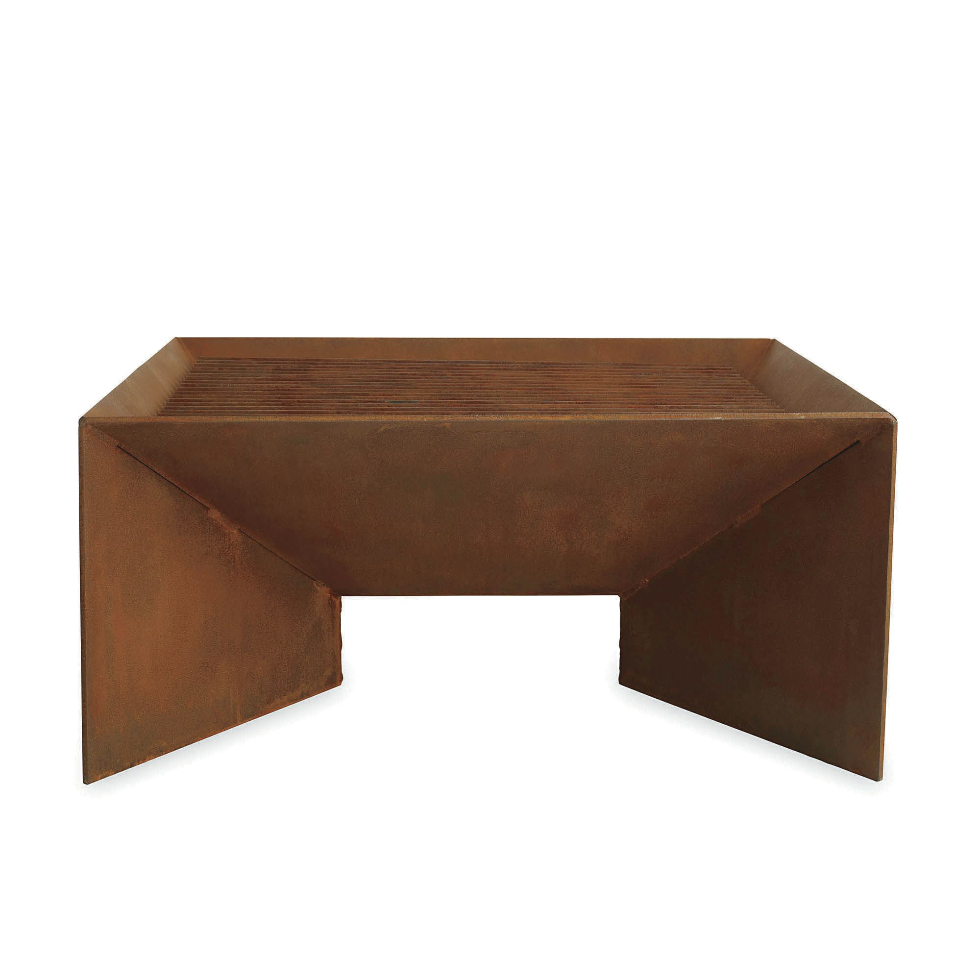 Plodes Geometric Fire Pit Steel Grate Top