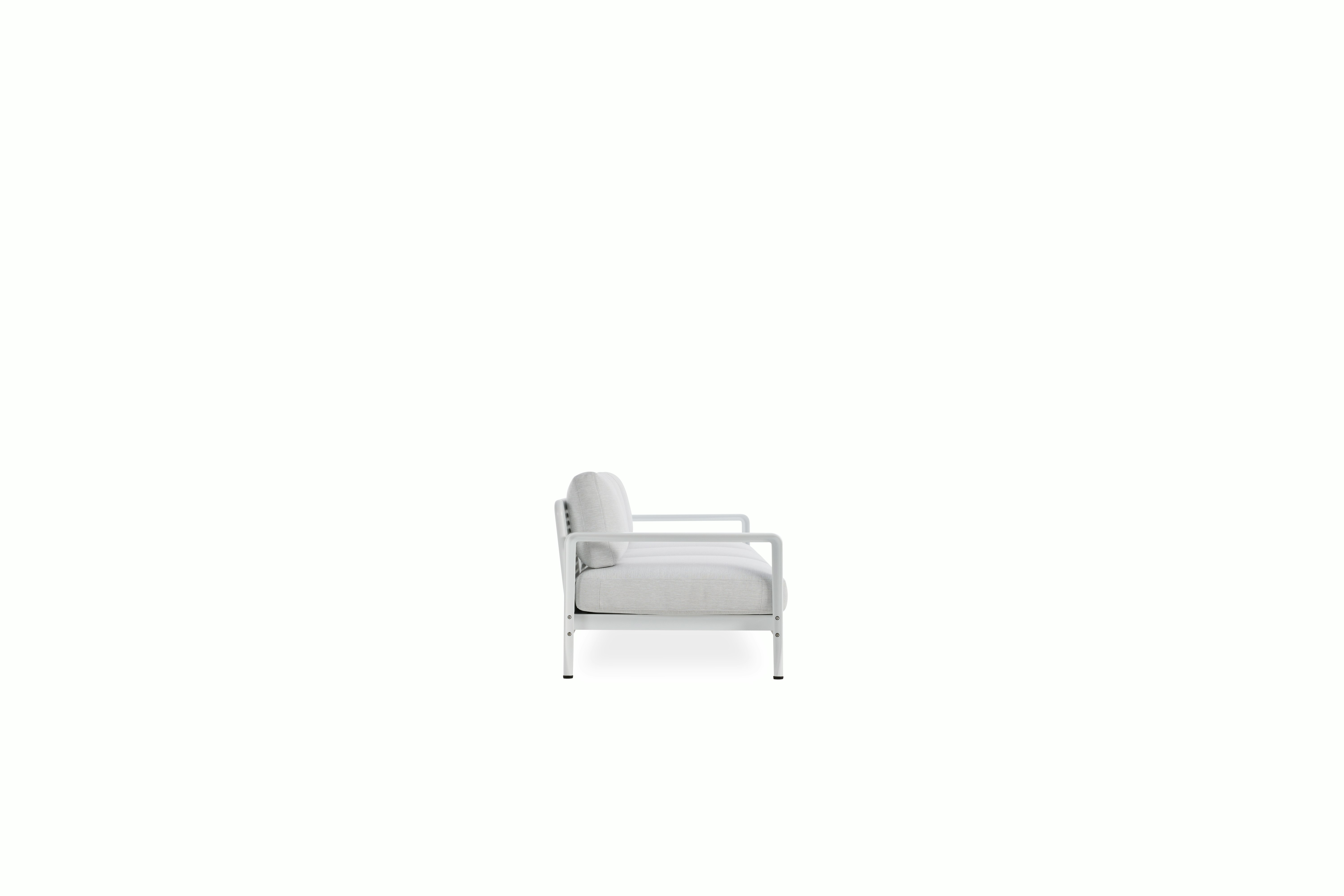 Lissoni Outdoor Sofa - Three Seat,  white
