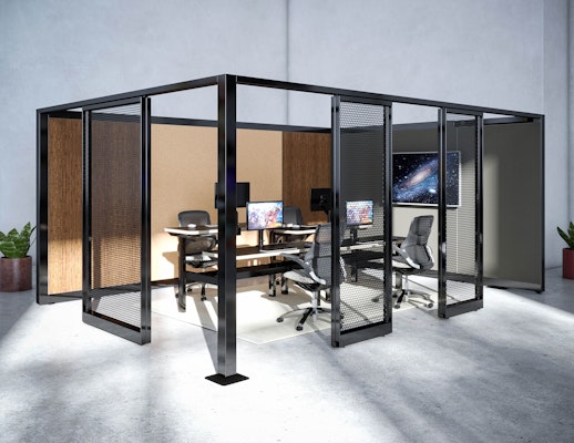 rockwell unscripted creative wall k. bench height-adjustable benching generation by knoll workstations university college education gaming technology esports