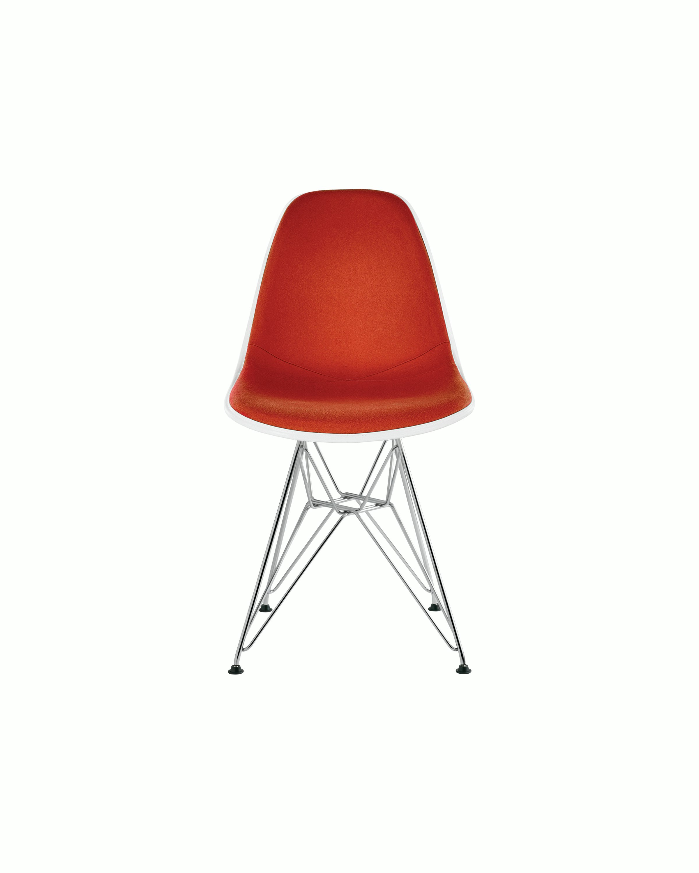 Eames Upholstered Molded Plastic Side Chair