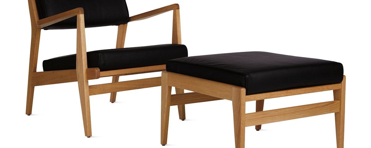 Jens Ottoman Leather Design Within Reach