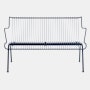 South Outdoor Lounge Bench with Arms - Night Blue